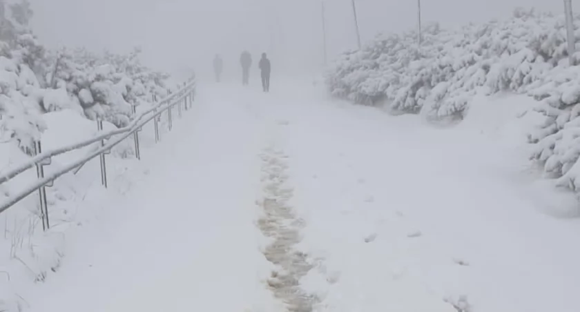 Śnieg w Karkonoszach