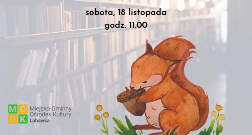Wiewiórka w bibliotece