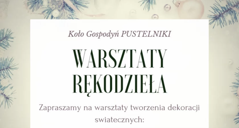 Świąteczne ozdoby w Pustelniku
