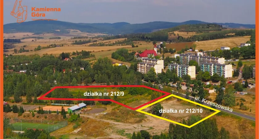Ogłoszenie III przetarg na zbycie działek 212/9 i 212/10 obr. 7 miasta Kamienna Góra ul. Krzeszowska