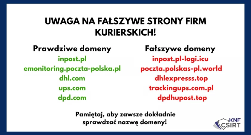 Uwaga na fałszywe strony firm