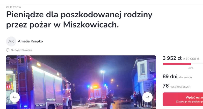 Wsparcie po pożarze