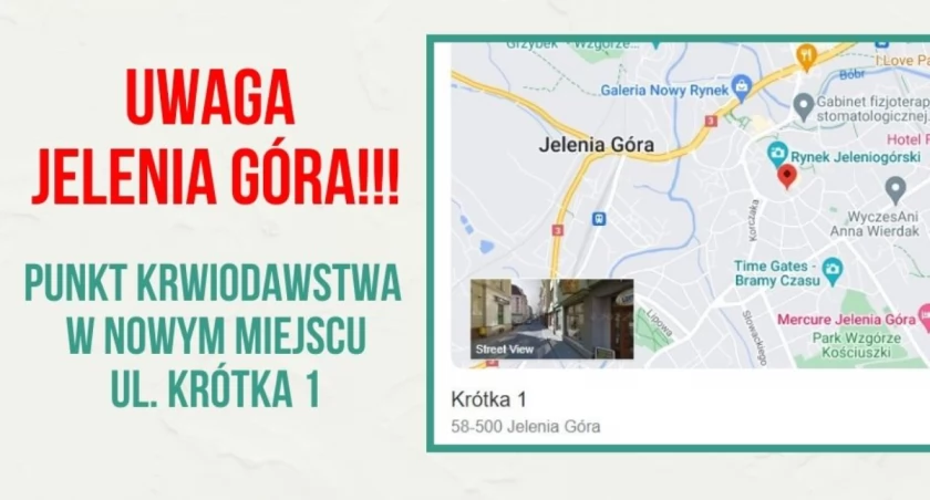 Nowy punkt krwiodawstwa w Jeleniej Górze