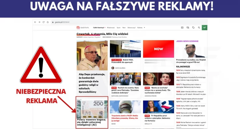Fałszywe reklamy - ostrzega CERT