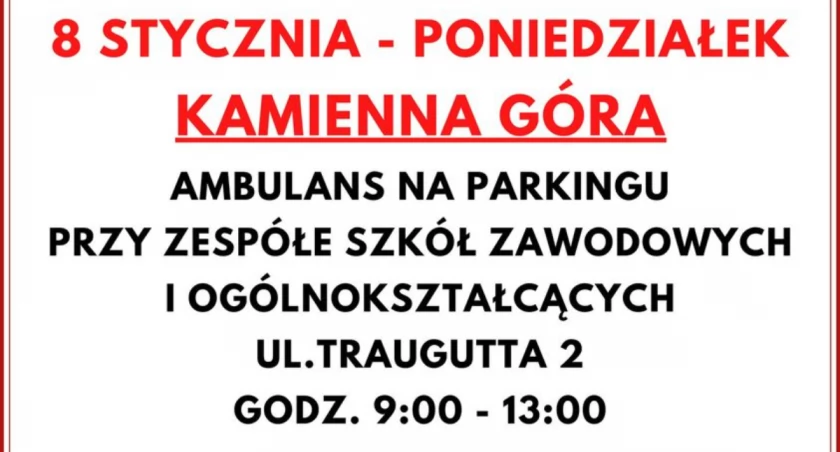 Pobieranie krwi - 8 stycznia 2024