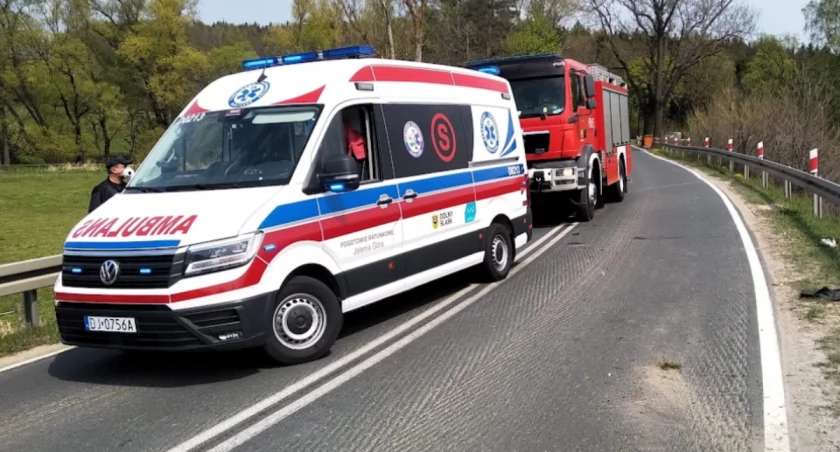 Wypadek w zakładzie pracy w Pisarzowicach - dwie osoby w szpitalu