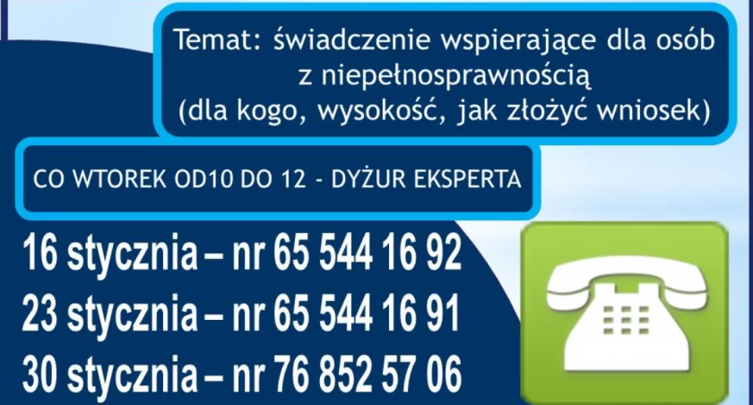 4 wtorki eksperckie o świadczeniu wspierającym - bezpłatne konsultacje