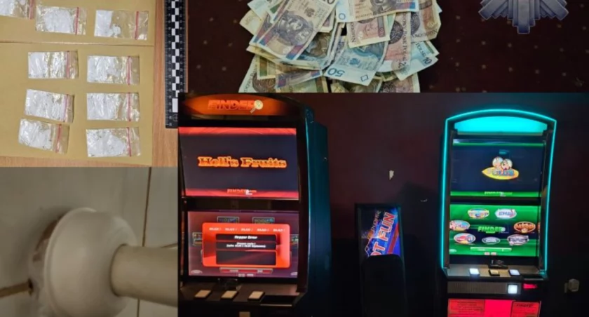 Nielegalne automaty i narkotyki