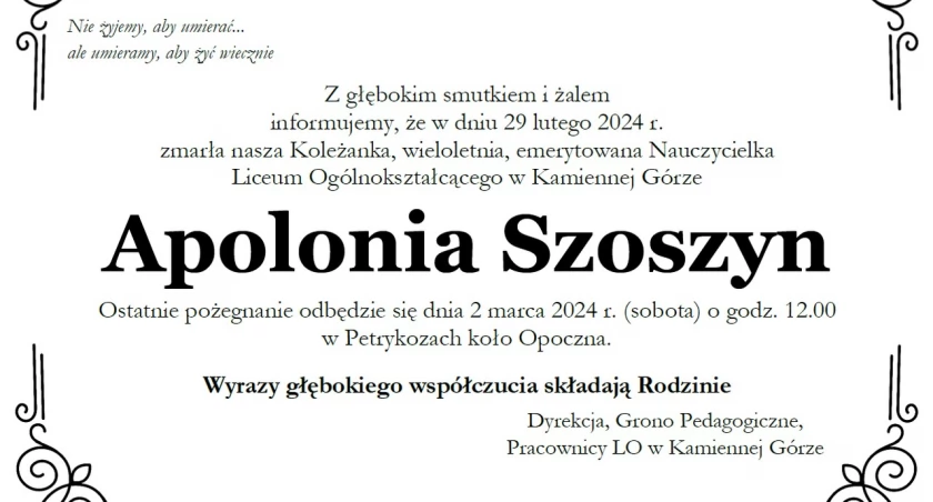 Pożegnanie
