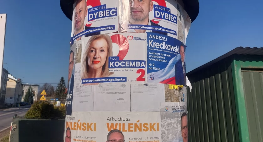 Zakrywają obwieszczenia