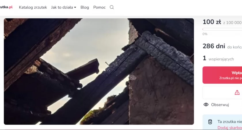Zrzutka na pogorzelców z Jarkowic