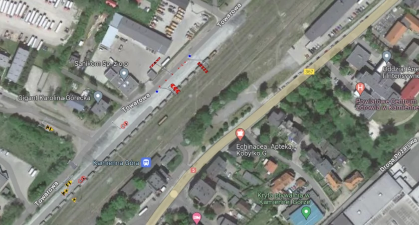 Zmiana organizacji ruchu na ul. Towarowej w Kamiennej Górze