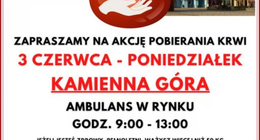 Oddając krew - ratujesz życie - 3 czerwca - AKCJA ODWOŁANA