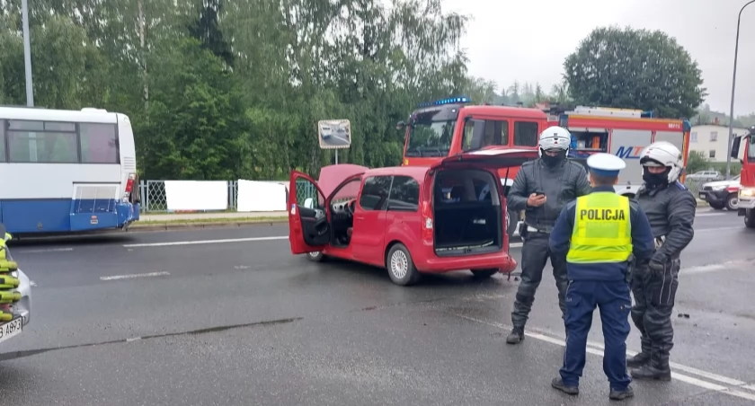 Zablokowana ul. Kościuszki w Kamiennej Górze