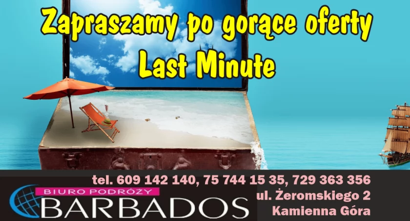 Zapraszamy po gorące oferty Last Minute 