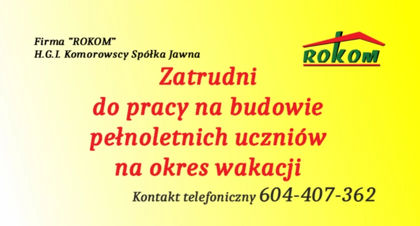 Praca dla pełnoletnich uczniów