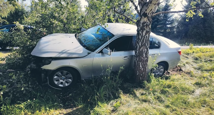 BMW uderzyło w drzewo