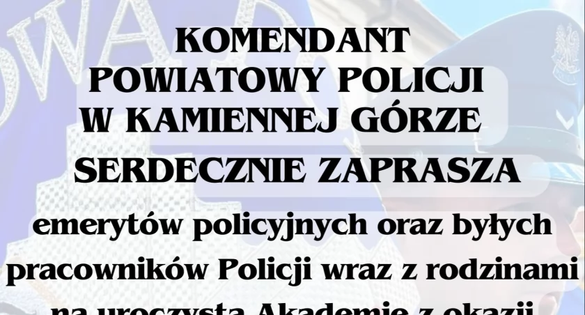 Emeryci zaproszeni na policyjne święto