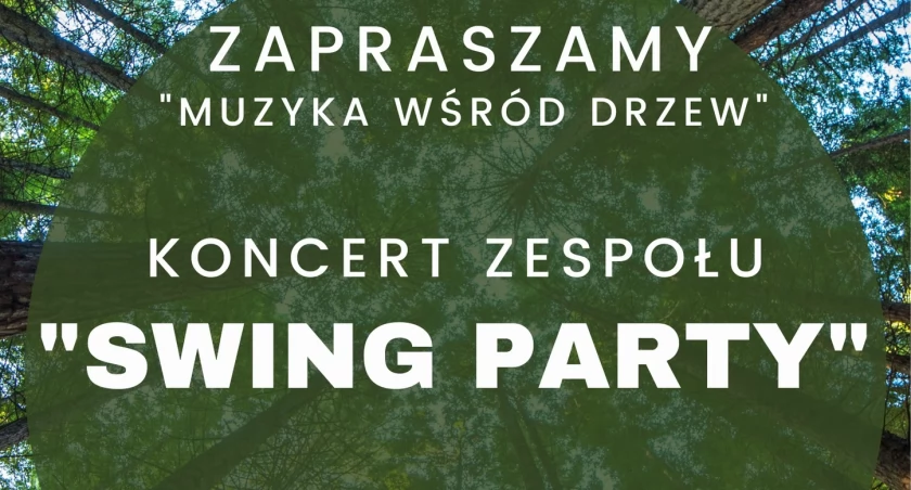 Swing wśród drzew