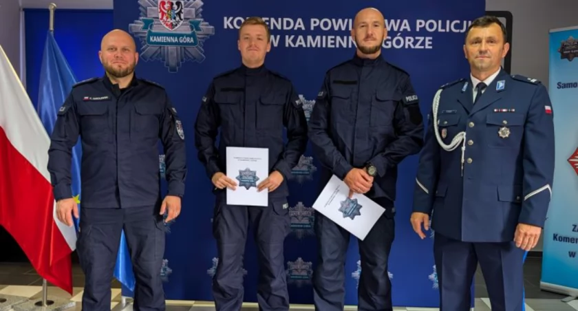 Nowi policjanci w kamiennogórskiej jednostce