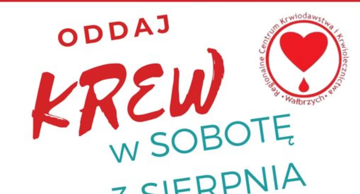 Oddaj krew w sobotę