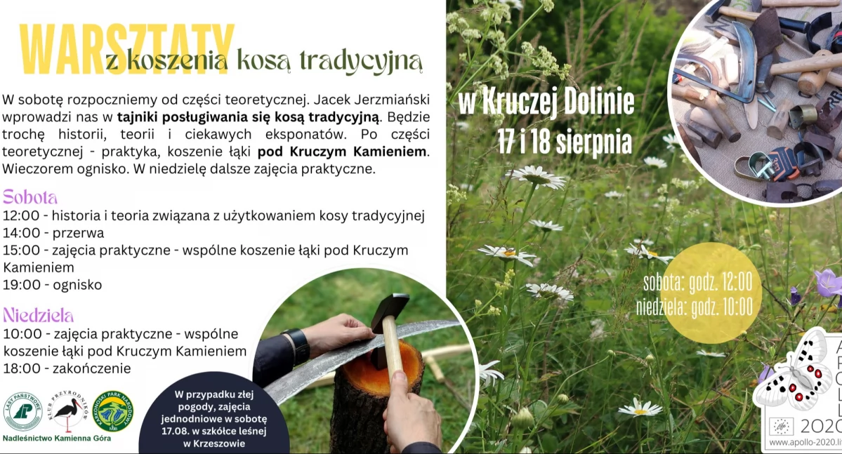 Warsztaty koszenia kosą tradycyjną