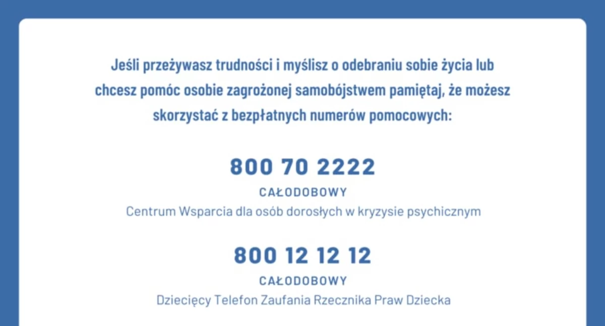 Tu możesz uzyskać pomoc