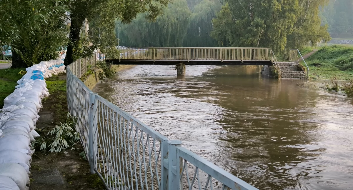 Powodziowy wtorek w powiecie kamiennogórskim
