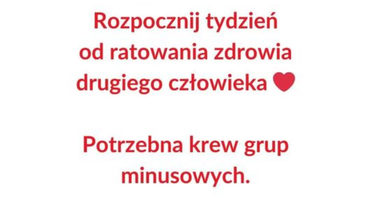 Zacznij tydzień od pomocy