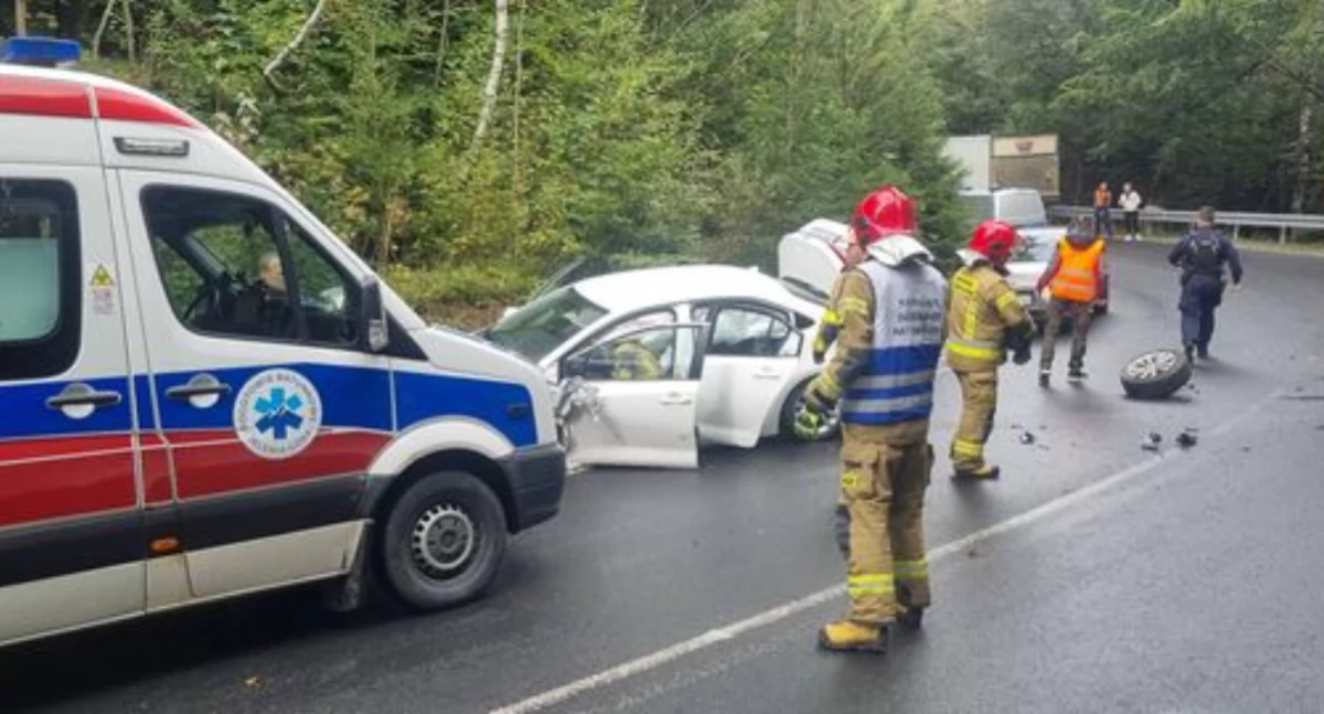 Zablokowana droga w Ogorzelcu