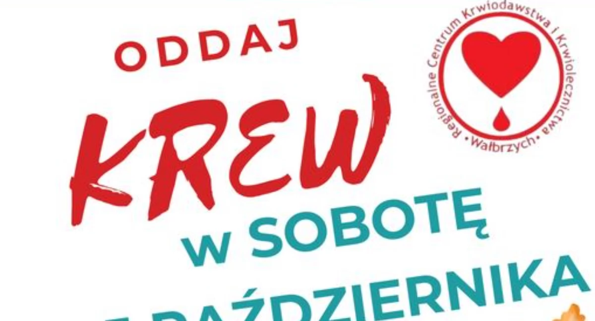 Oddaj krew w sobotę