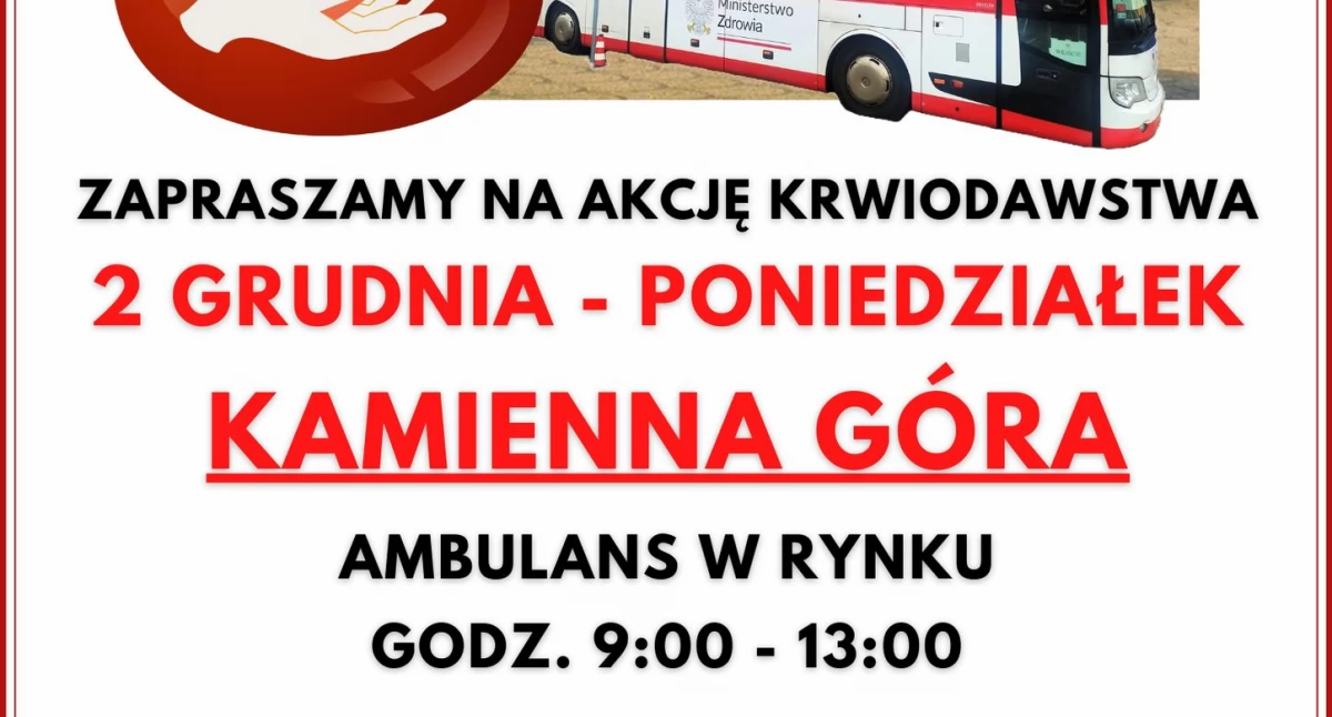 2 grudnia - pobór krwi