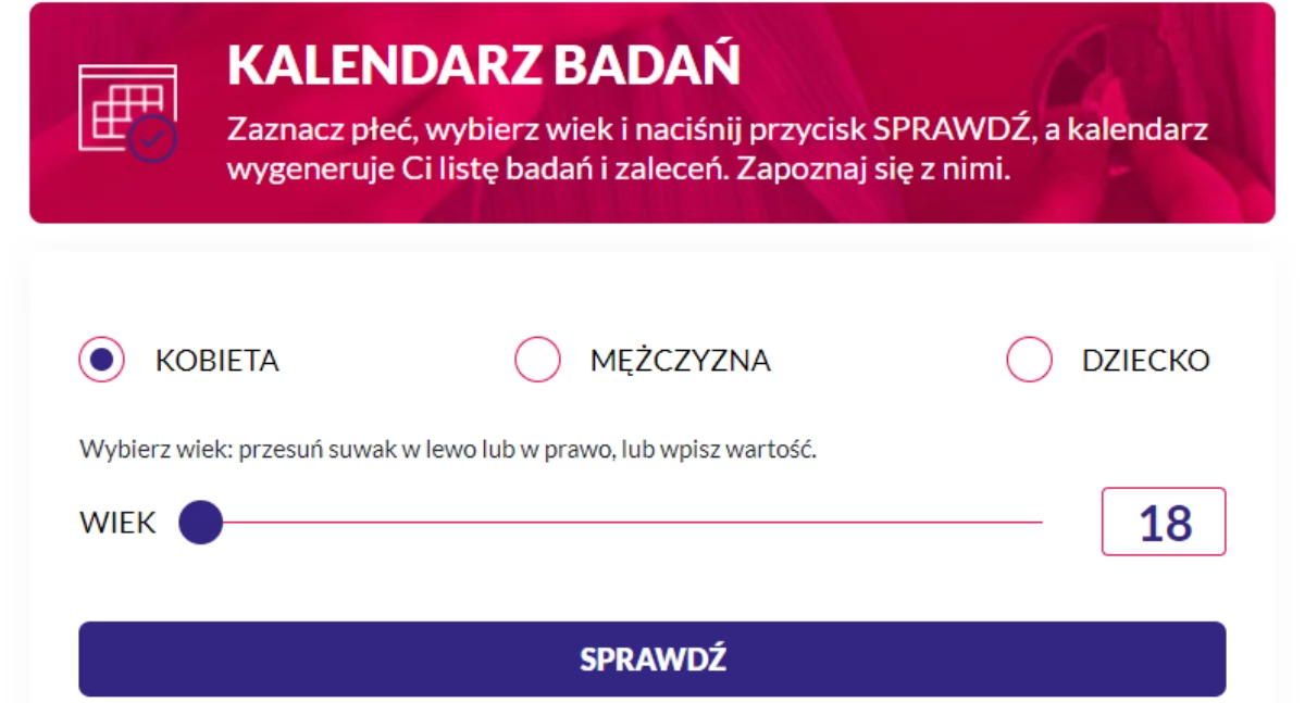 Zaplanuj zdrowie w nowym roku z kalendarzem badań Akademii NFZ