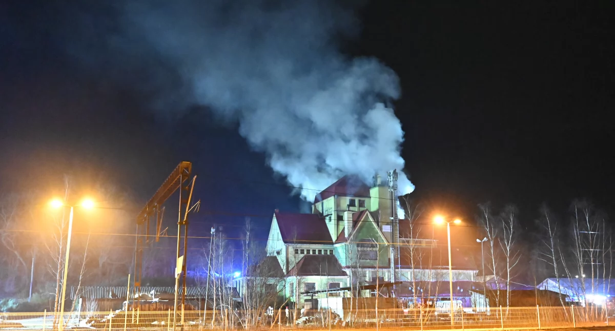 Pożar w tartaku w Sędzisławiu