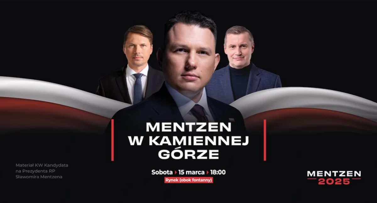 Z kandydatem obok fontanny
