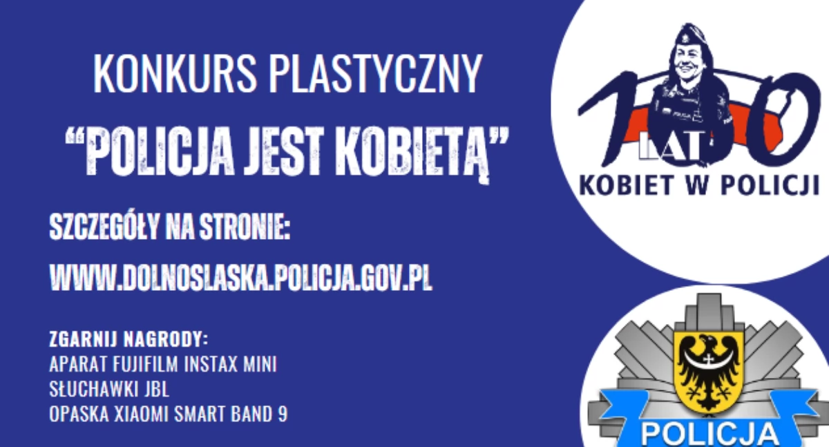 Policja jest kobietą - konkurs plastyczny