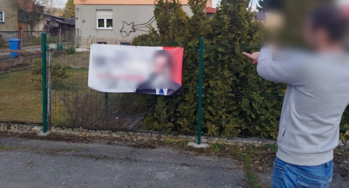 Dwóch mężczyzn miało niszczyć wyborcze banery