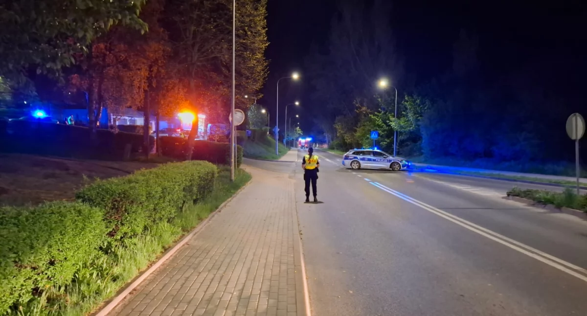 Zablokowana ul. Krzeszowska w Kamiennej Górze