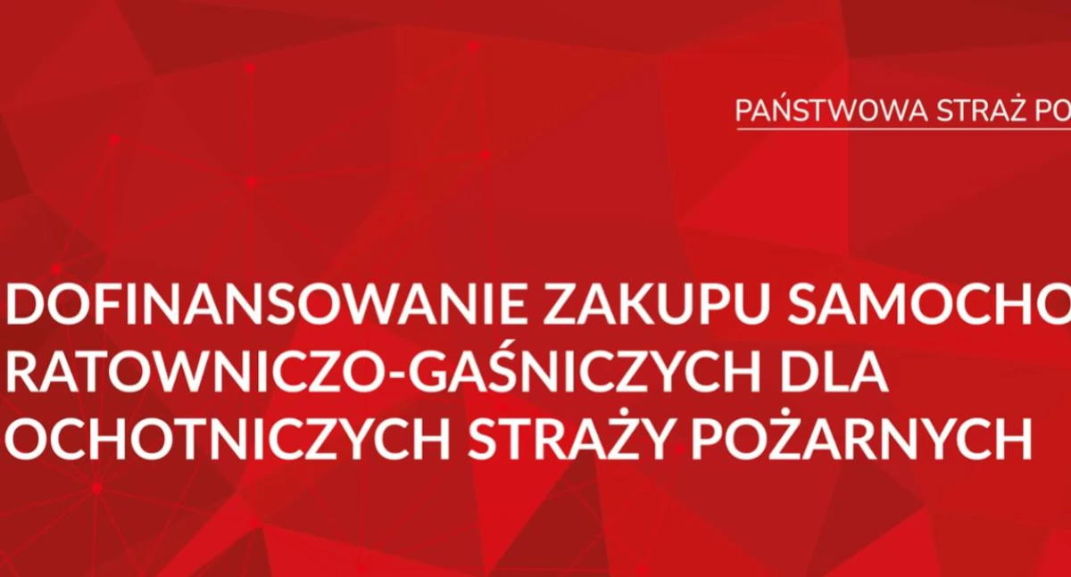 Dofinansowanie na zakup samochodów ratowniczo-gaśniczych w 2025 roku