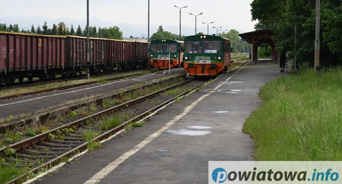 Czeska kolej na kamiennogórskim dworcu
