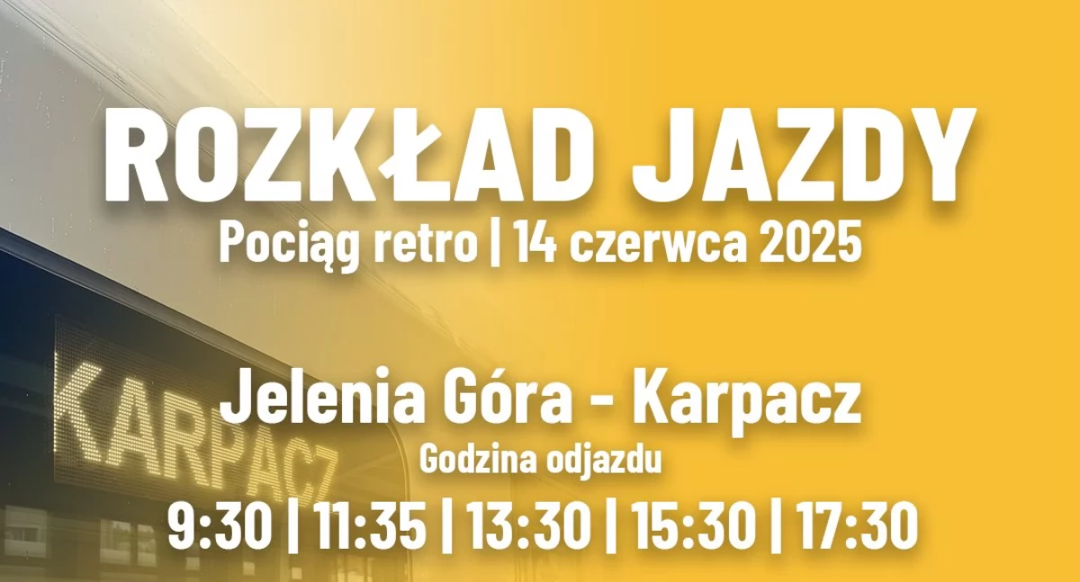 Pociąg retro Jelenia Góra - Karpacz