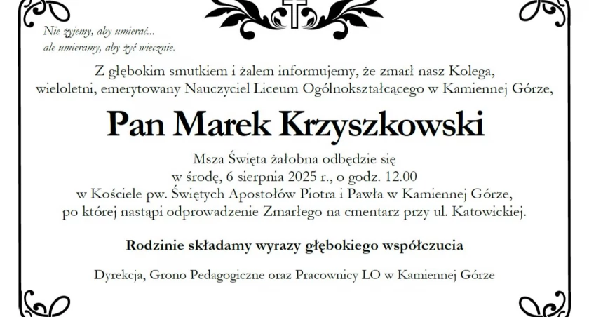 Pożegnanie - Marek Krzyszkowski