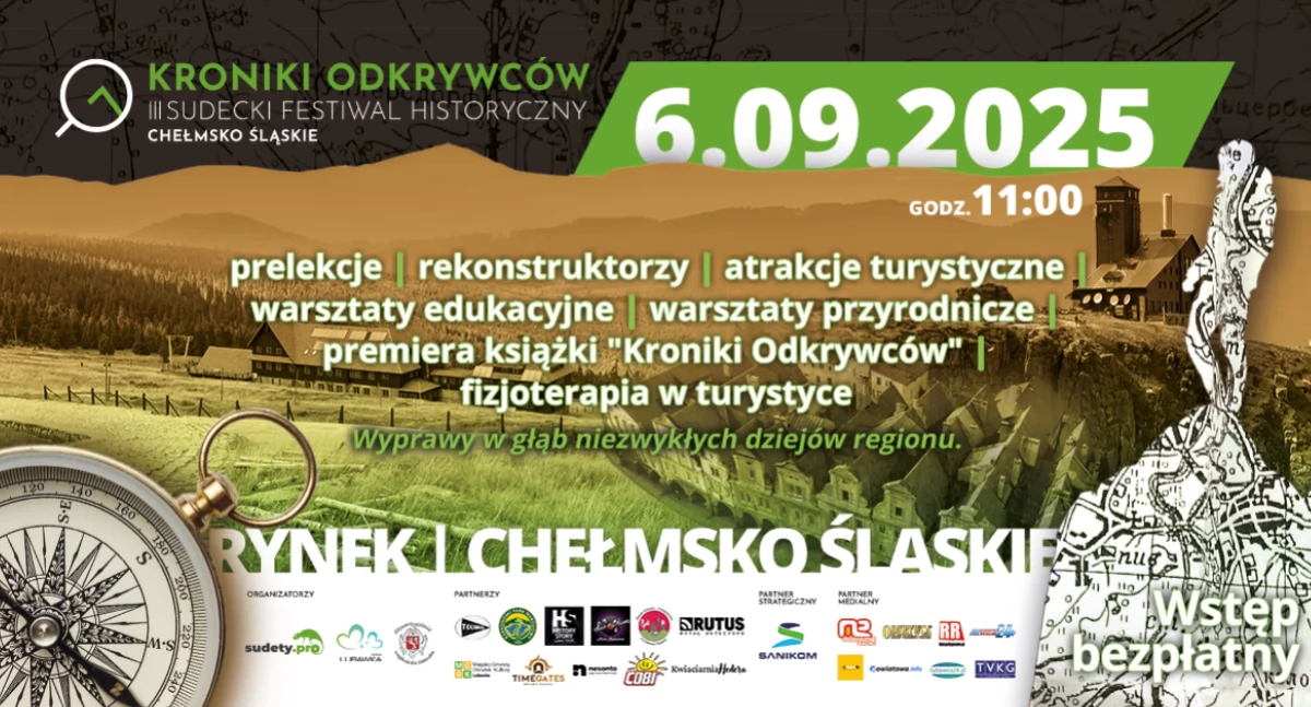 Zbliża się III Sudecki Festiwal Historyczny „Kroniki Odkrywców”