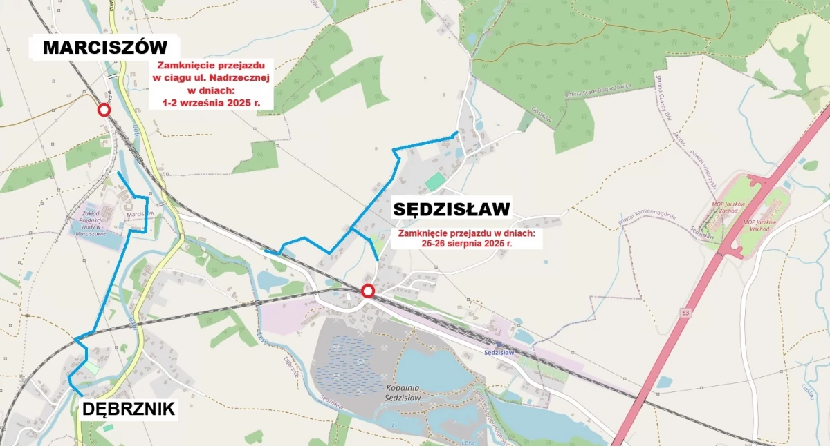Zamkną nie tylko przejazd na głównej drodze