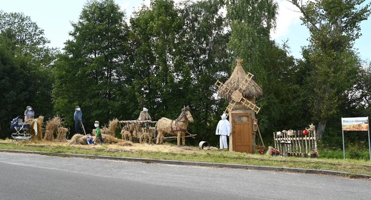 Dożynkowe witacze w gminie Marciszów