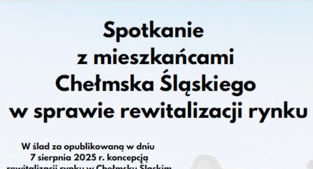 Spotkanie w sprawie rewitalizacji chełmskiego rynku