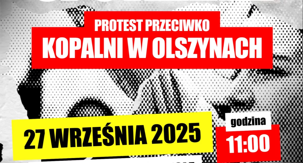 Kolejny protest przeciwko kopalni w Olszynach