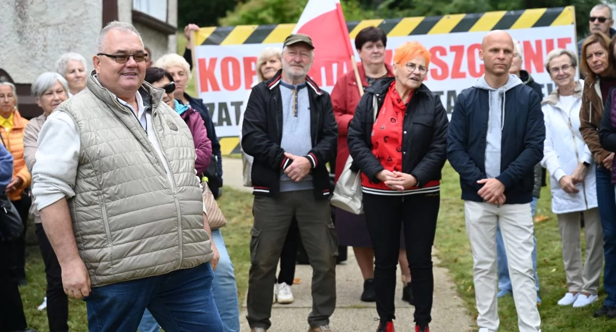 Protest przeciwko kopalni