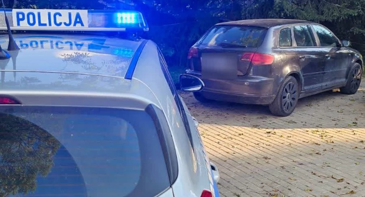 Gwałtowny manewr zdradził kierowcę