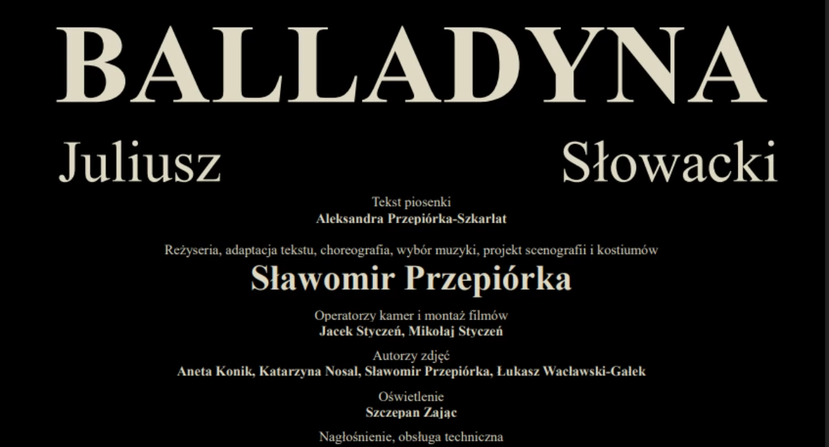 Balladyna w Chełmsku Śląskim